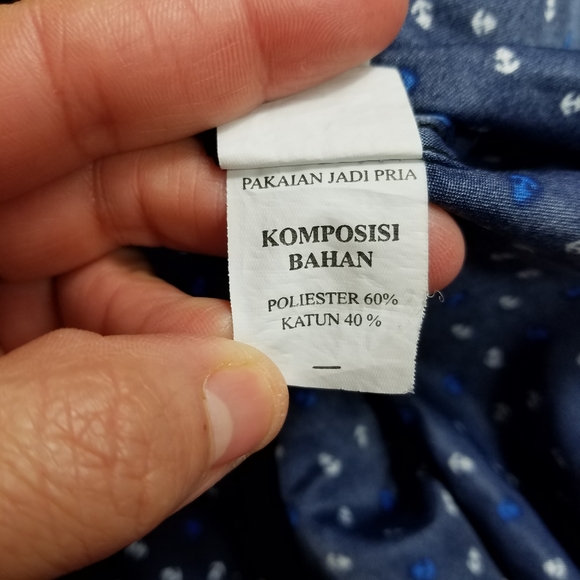 Stanley Adams Slim Fit Short Sleeve Button Down Shirt Size 15.5.Pit to pit app - Picture 9 of 9